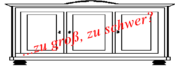 ...zu gro, zu schwer?